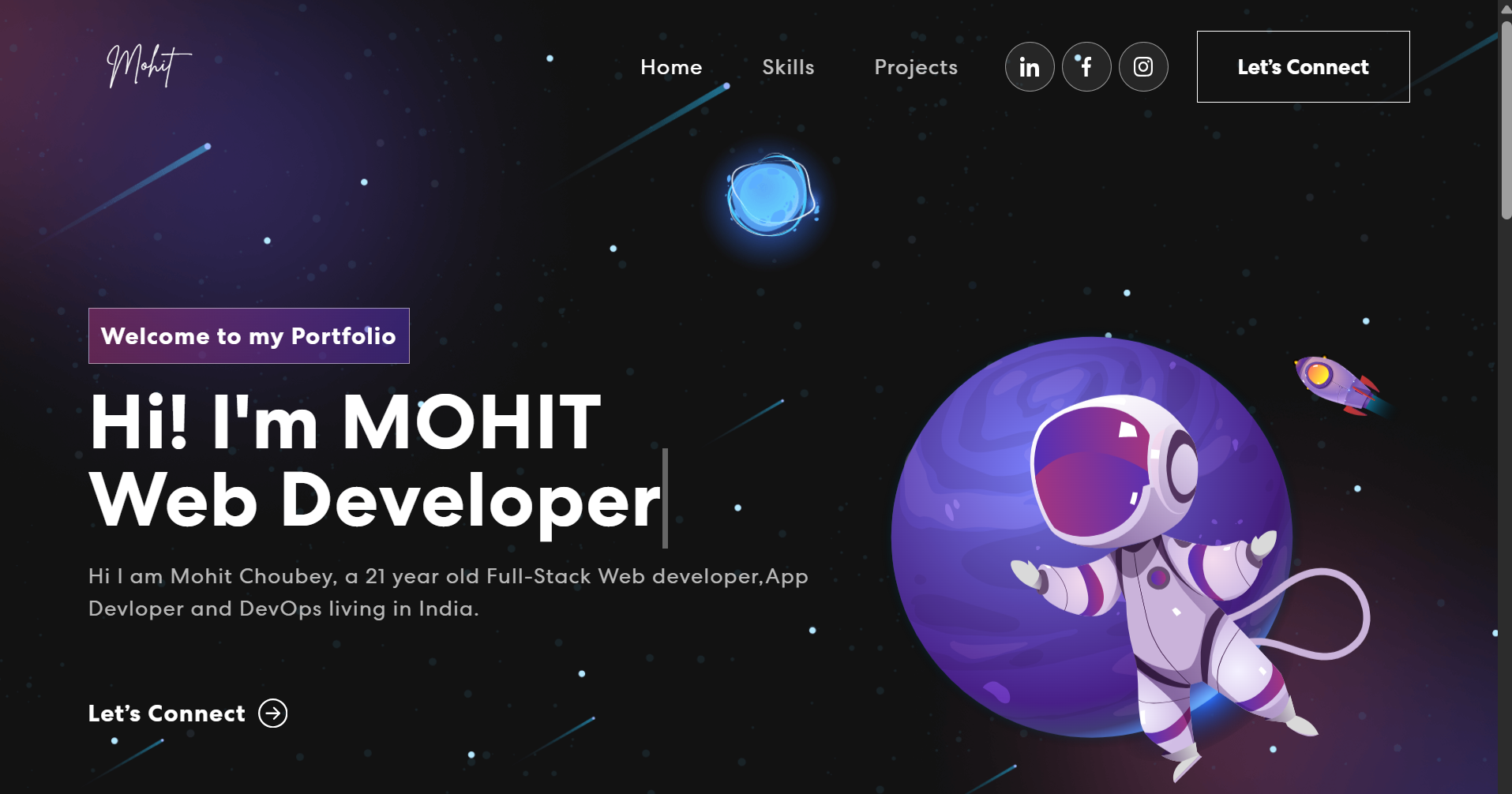 Mohit's Portfolio Preview